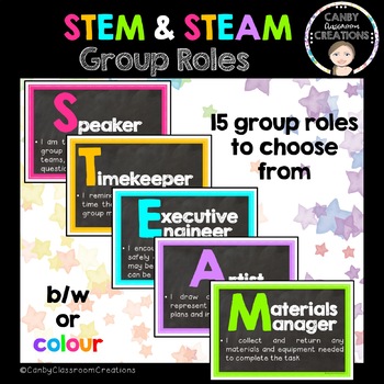 Preview of STEM or STEAM Group Roles