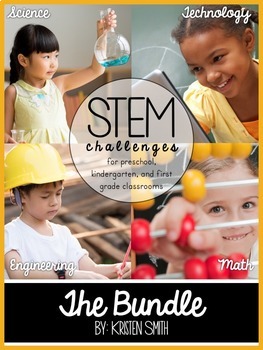Preview of STEM throughout the year- The Bundle (preschool, kindergarten, and first grade)