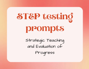 Preview of STEP: Strategic Teaching and Evaluation of Progress testing prompts