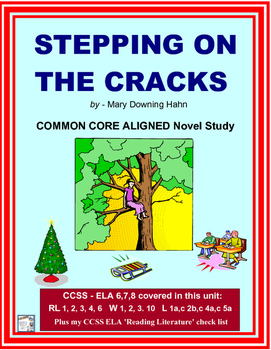 Preview of STEPPING on the CRACKS Common Core Aligned Novel Study