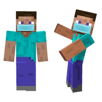 vanavond juni Opname STEVE FROM MINECRAFT WEARING A MASK CLIP ART!!! by Miss Tizzy | TPT