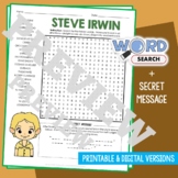 STEVE IRWIN Word Search Puzzle Activity Vocabulary Workshe