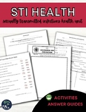 STI Health Unit, Worksheets with Answer Guides, STI Resear