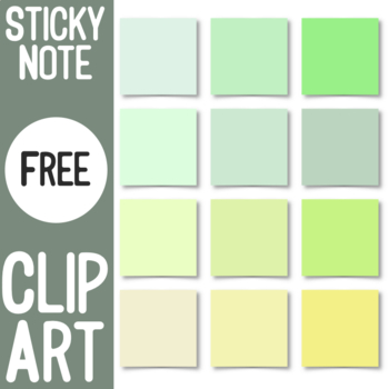 Preview of STICKY NOTE CLIP ART! | Perfect for Google Slides, Goodnotes and More!