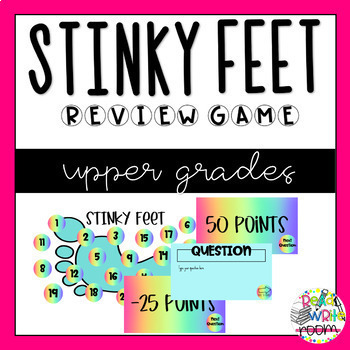 Preview of STINKY FEET Upper Grades Review Game (Google Slides)