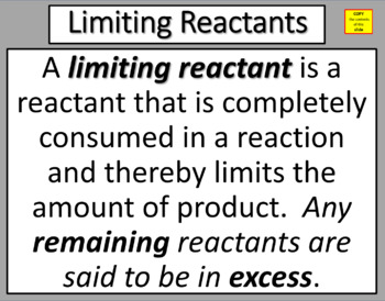 Preview of STOICHIOMETRY: How to Determine the Limiting Reactant