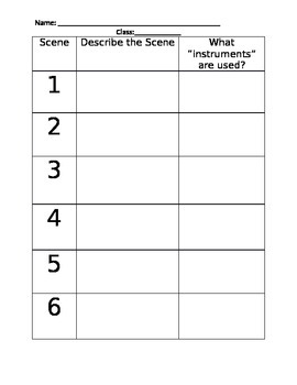 Preview of STOMP worksheet