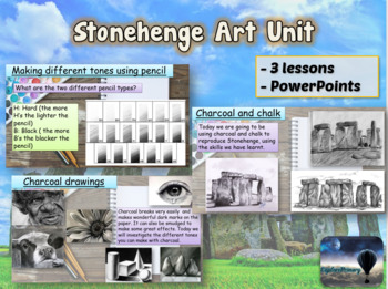Preview of STONEHENGE Art Unit - 3 Lessons
