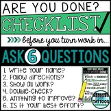 Are you really done? Checklist