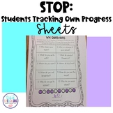 STOP {Students Tracking Own Progress} Sheets - Speech Therapy