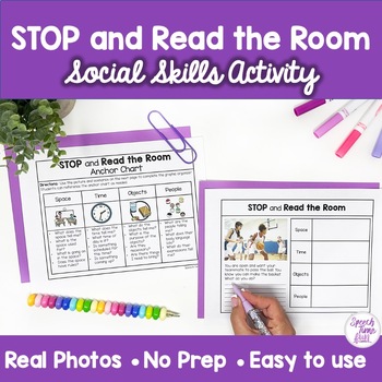 Preview of STOP and Read the Room: Social Skills Activity