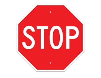 Preview of STOP sign visual icon - PECS