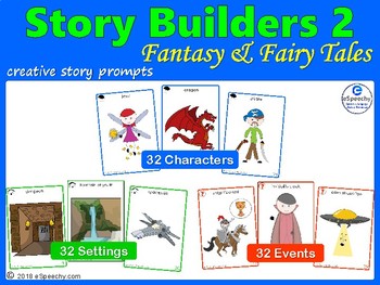 Preview of STORY BUILDERS 2 ~ Fantasy & Fairy Tales ~ Creative Story Prompt Cards
