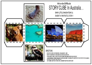 Preview of STORY CUBE Australia / A4 / Tell a fantastic story!