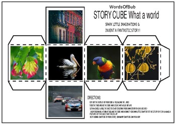Preview of #Oct2019Halfoffspeech : STORY CUBE What a world / A4 / Tell a fantastic story!