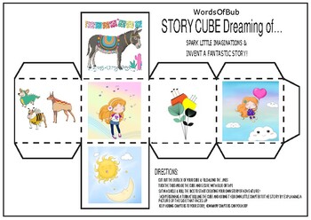 Preview of STORY CUBE Dreaming of.. / A4 / Tell a fantastic story!
