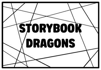 Preview of STORYBOOK DRAGONS Literary Critters Coloring Pages, 1st Grade Emergency Sub P