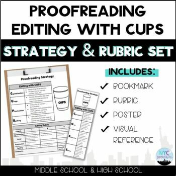 Preview of STRATEGY & RUBRIC SET: Proofreading: Editing with CUPS