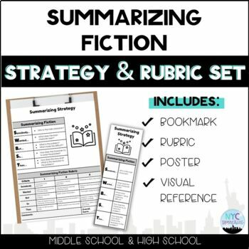 Preview of STRATEGY & RUBRIC SET: Summarizing Fiction Strategy