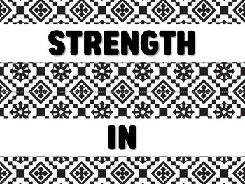 Preview of STRENGTH IN UNITY, PRIDE IN HERITAGE Black History Month Bulletin Board Decor