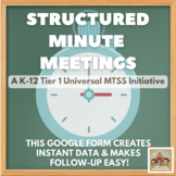 STRUCTURED MINUTE MEETINGS | A Universal K-12 Tier 1 MTSS 