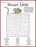 STUART LITTLE Novel Study Word Search Puzzle Worksheet Activity