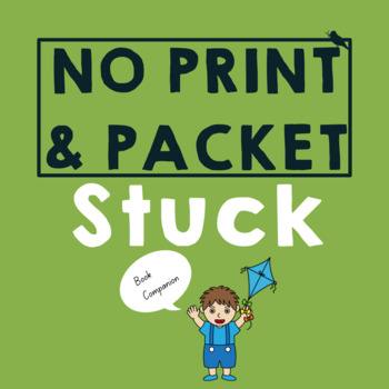 Preview of STUCK by Oliver Jeffers Speech Companion with Boom™ Cards & Printable Activities