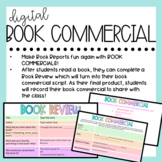 STUDENT BOOK COMMERCIALS • Book Report • Book Review • Digital