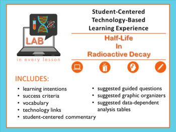 Preview of Half-Life in Radioactive Decay Student Centered Learning Activity