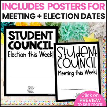 elementary school student council posters ideas