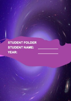 Preview of STUDENT FOLDER ORGANISATION - PURPLE