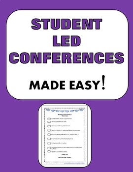 Preview of STUDENT LED CONFERENCES, Editable