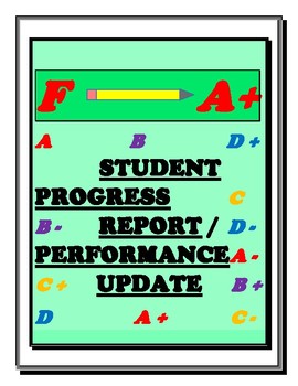 Preview of STUDENT PROGRESS REPORT /PERFORMANCE UPDATE /PREP FOR PARENT-TEACHER INTERVIEWS