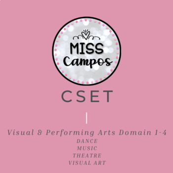 Preview of STUDY GUIDE CSET- VISUAL & PERFORMING ART
