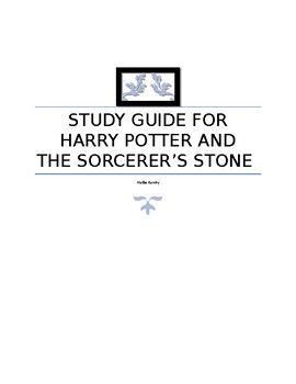 Preview of STUDY GUIDE FOR HARRY POTTER and the SORCERER'S STONE