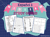 STUDY GUIDE - Spanish 1 Midterm Exam / Español 1 Exam de Mitad