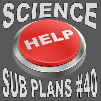 Preview of SUB PLANS 40 - SIMPLE MACHINES (Science / STEM / Puzzle / Reading / No Prep)