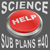 SUB PLANS 40 - SIMPLE MACHINES (Science / STEM / Puzzle / 