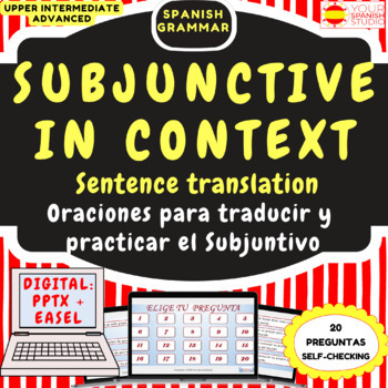 Preview of Spanish subjunctive in context No prep Sentence transaltion Eng-Spanish