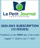 BUNDLE: Monthly news summaries for French students; 2020-2