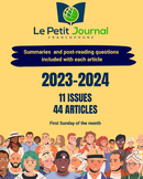 SUBSCRIPTION: Monthly news summaries for French students; 