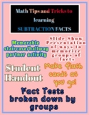 SUBTRACTION FACTS ~ Math Tips & Tricks