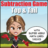 Subtraction Game - 5 Number Card Decks -Top or Tail-  Prac