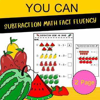 Preview of SUBTRACTION MATH FACT FLUENCY