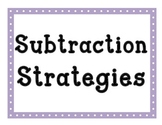 SUBTRACTION Strategies - Math Posters 