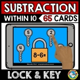 SUBTRACTION TO 10 FACT FLUENCY 1-10 BOOM CARDS MATH ACTIVI