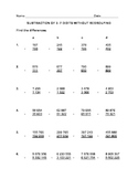 FREE MULTI-DIGIT SUBTRACTION of 3-7 digits Without Regrouping