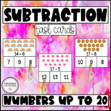 SUBTRACTION within 20 Task Cards - HANDS-ON Subtraction Ac
