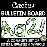 CACTUS BULLETIN BOARD LETTERS PRINTABLE SUCCULENT CLASSROOM DECOR NUMBERS ETC