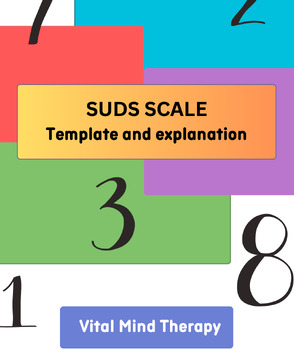 Preview of SUD's Scale for Anxiety